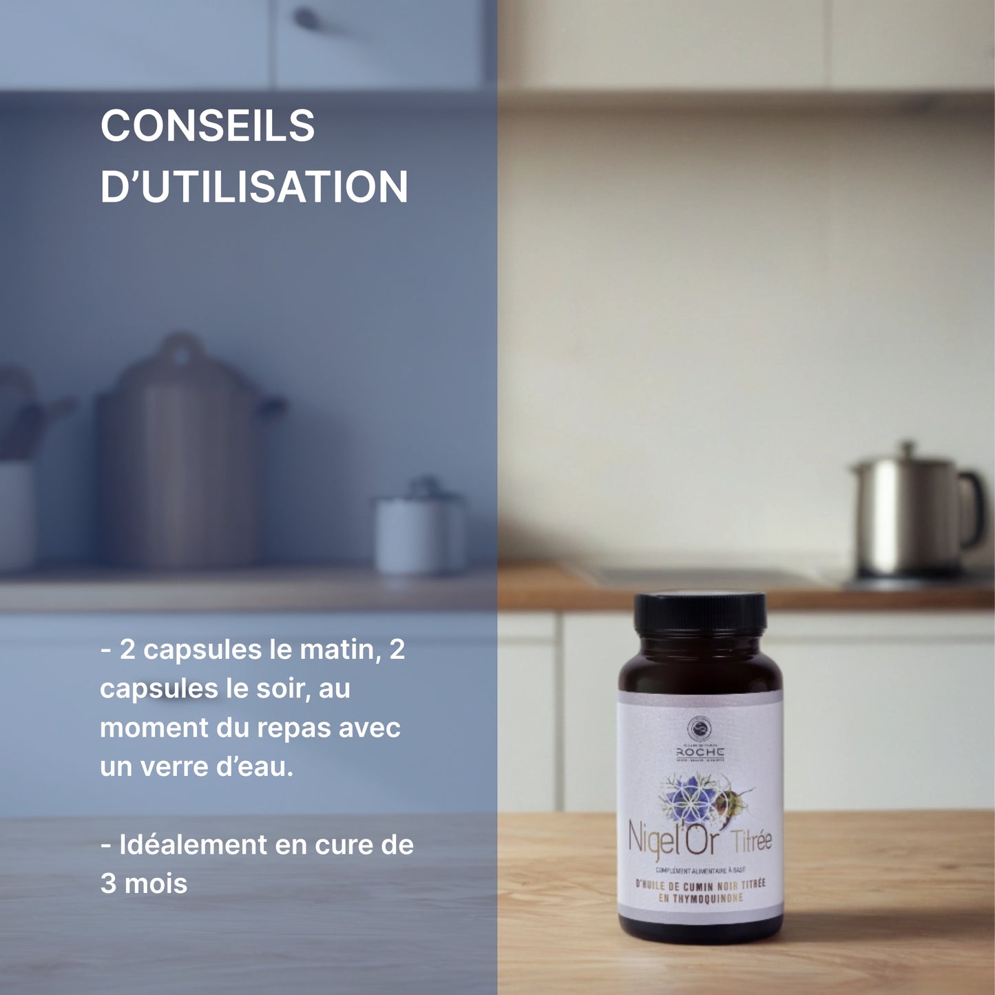 NIGEL’OR TITRÉE 60 Thymoquinone