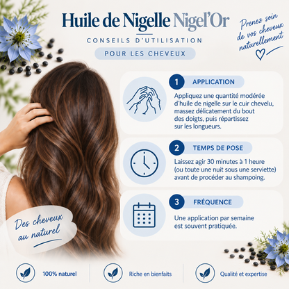 NIGEL’OR, Huile de Nigelle Bio